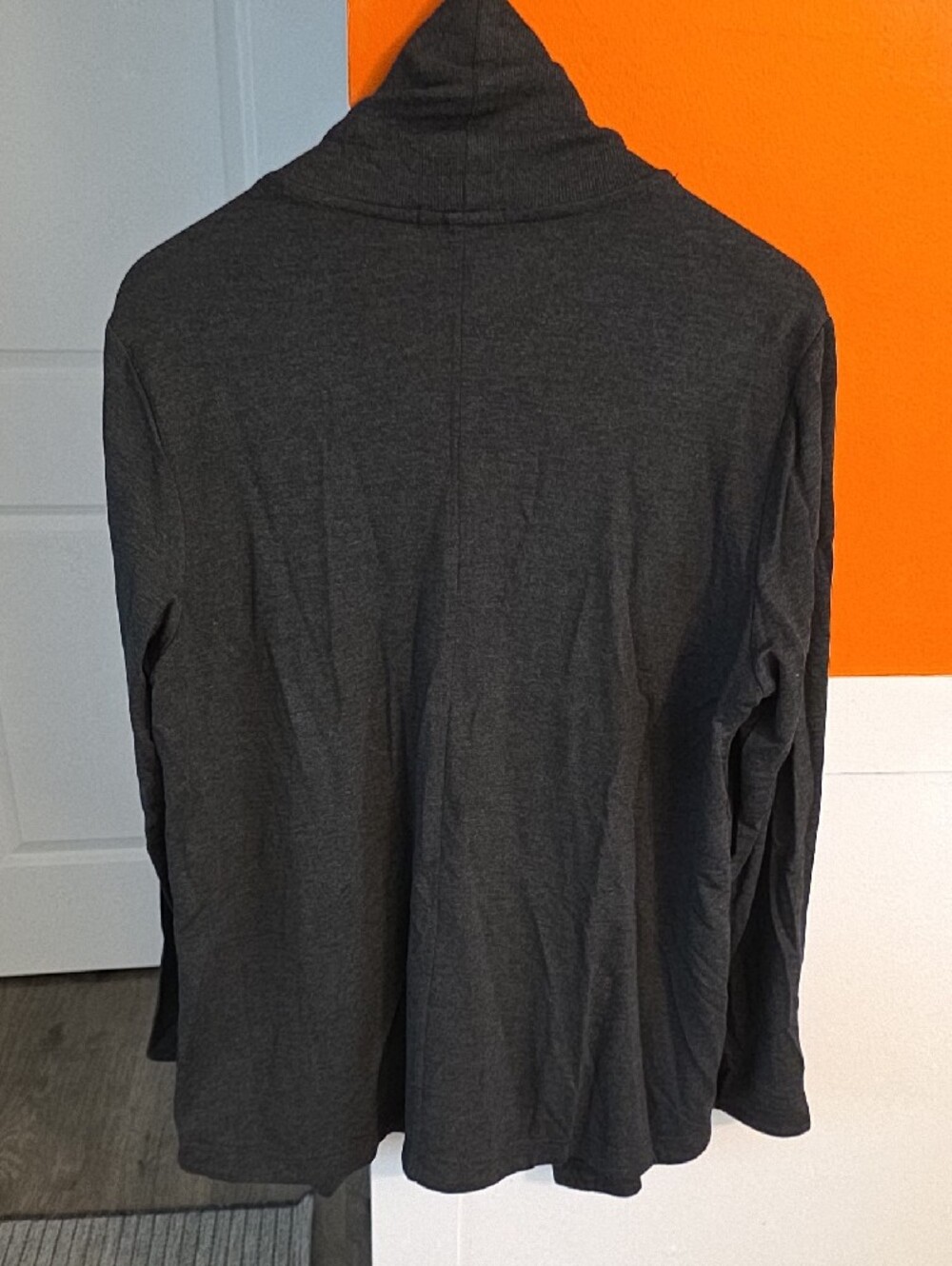 NWOT MAX & MIA Open-Front Charcoal Gray Cardigan - Picture 5 of 5